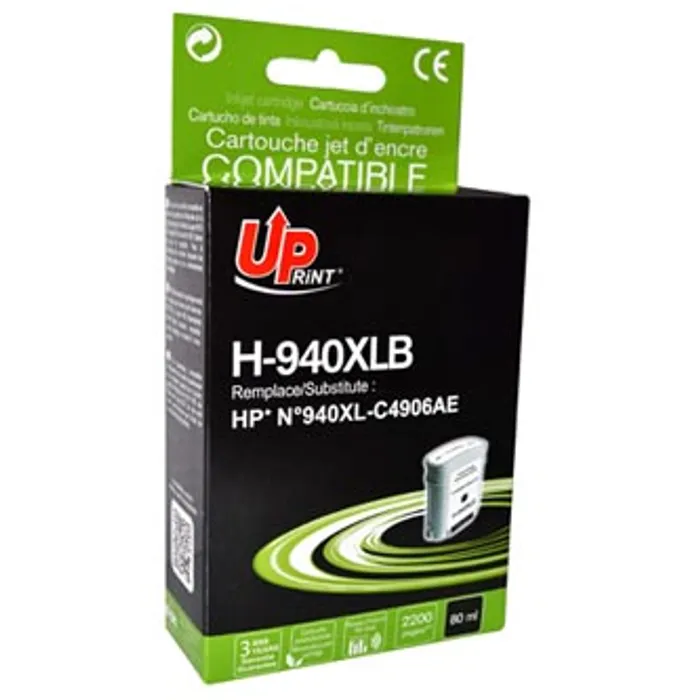 Główne zdjęcie produktu UPrint kompatibilní ink s C4906A, HP 940XL, black, 80ml, H-940XL-B, HP Officejet Pro 8000