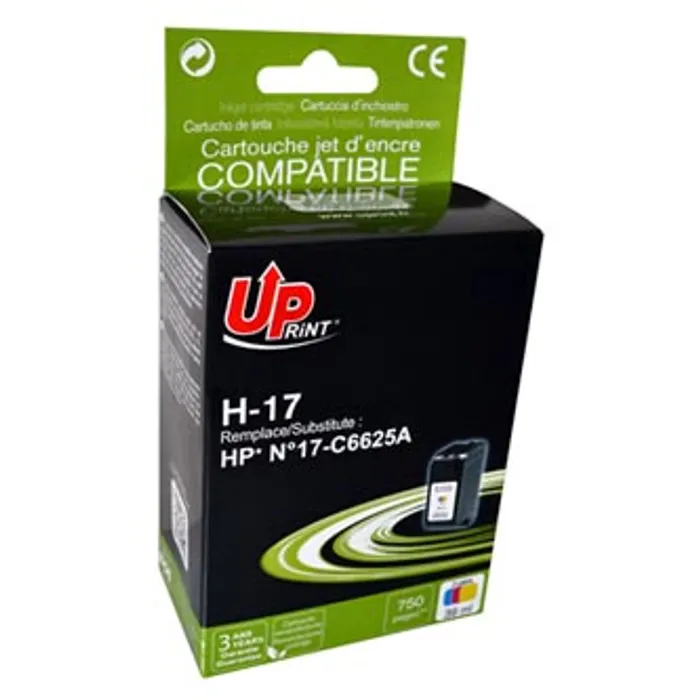 Główne zdjęcie produktu UPrint kompatibilní ink s C6625AE, HP 17, color, 40ml, H-17CL, pro HP DeskJet 840, 843c,
