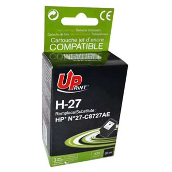 Główne zdjęcie produktu UPrint kompatibilní ink s C8727AE, black, 20ml, H-27B, pro HP DeskJet 3420, 3325, 3550, 3