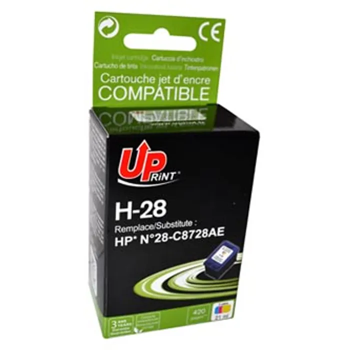Główne zdjęcie produktu UPrint kompatibilní ink s C8728AE, color, 21ml, H-28CL, pro HP DeskJet 3420, 3325, 3550,