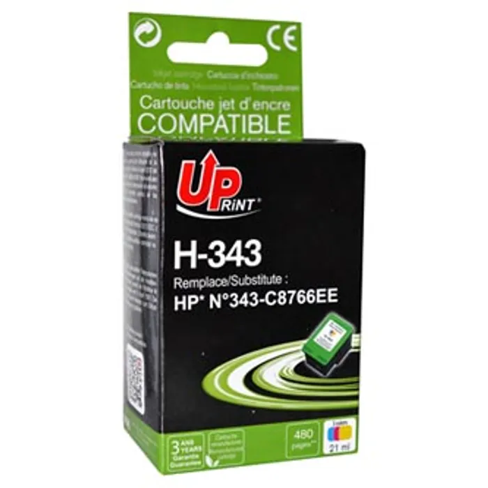 Główne zdjęcie produktu UPrint kompatibilní ink s C8766EE, HP 343, color, 19ml, H-343CL, pro HP Photosmart 325, 3