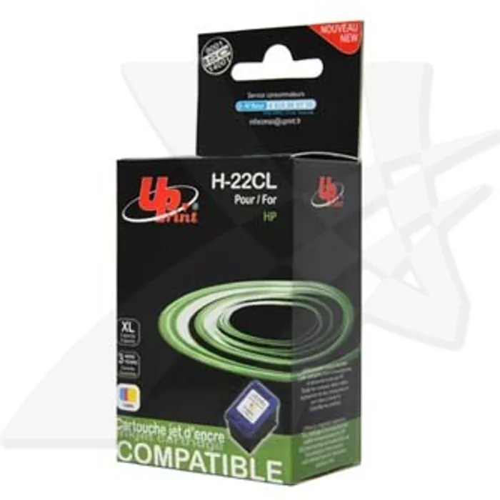 Główne zdjęcie produktu UPrint kompatibilní ink s C9352AE, HP 22, color, 18ml, H-22CL, pro HP PSC-1410, DeskJet F