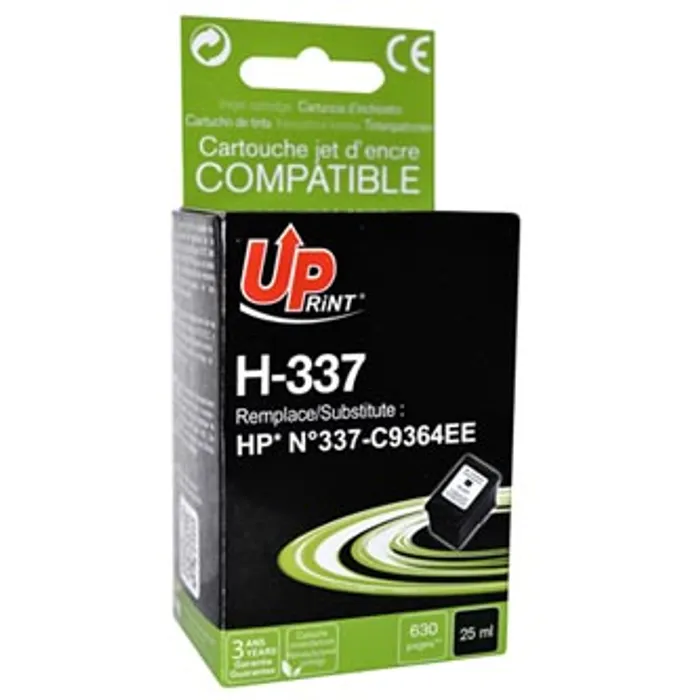Główne zdjęcie produktu UPrint kompatibilní ink s C9364EE, HP 337, black, 25ml, H-337B, pro HP Photosmart D5160,