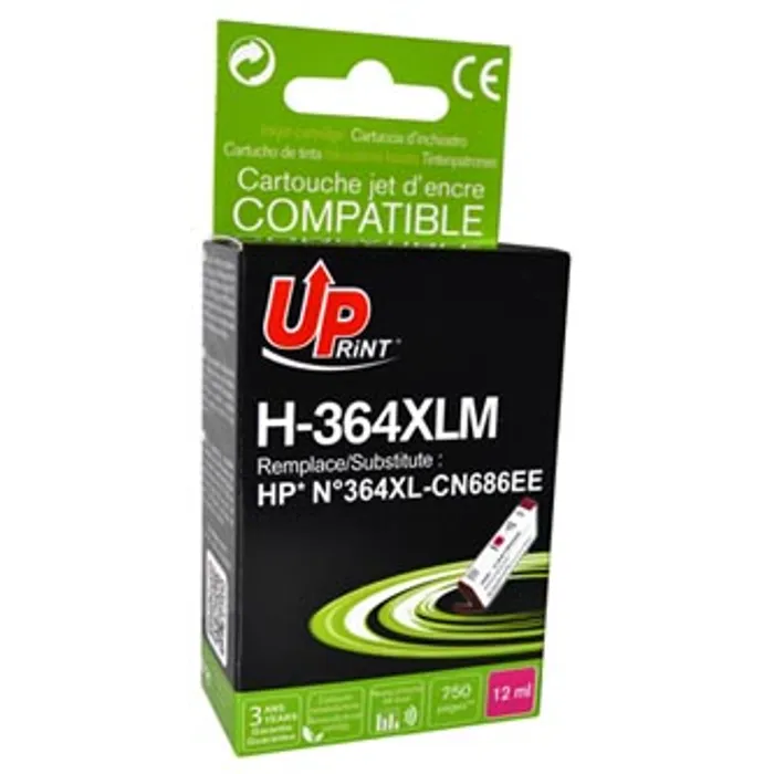 Główne zdjęcie produktu UPrint kompatibilní ink s CB324EE, CN686EE, HP 364XL, magenta, 12ml, H-364XLM, s čipem, p