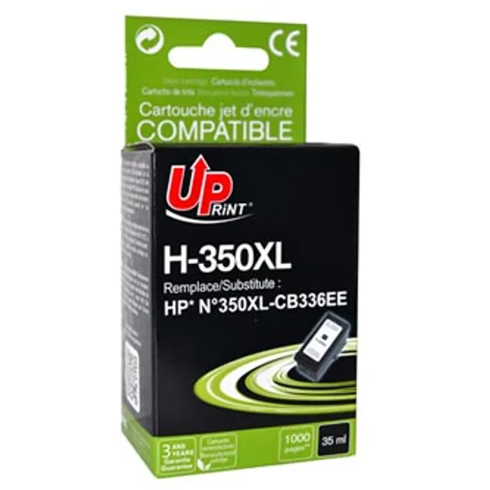 Główne zdjęcie produktu UPrint kompatibilní ink s CB336EE, HP 350XL, black, 35ml, H-350XL-B, pro HP Officejet J57