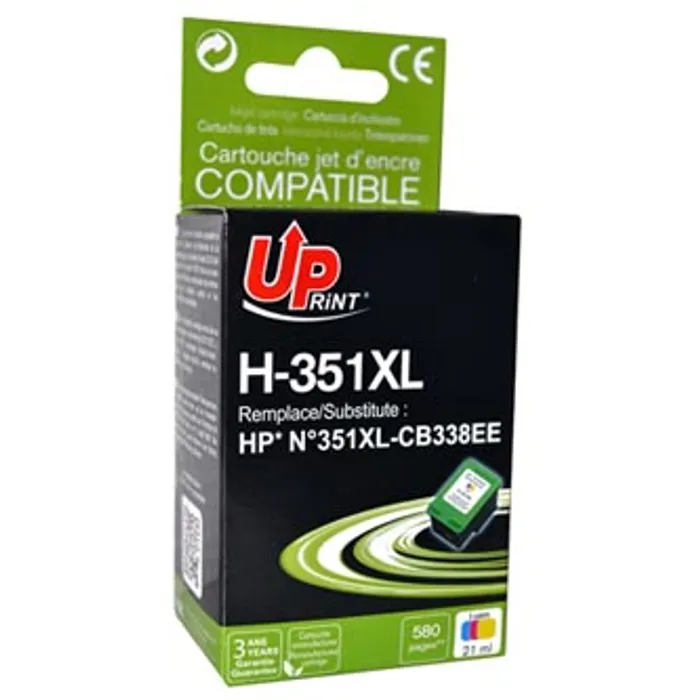 Główne zdjęcie produktu UPrint kompatibilní ink s CB338EE, HP 351XL, color, 21ml, H-351XL-CL, pro HP Officejet J5
