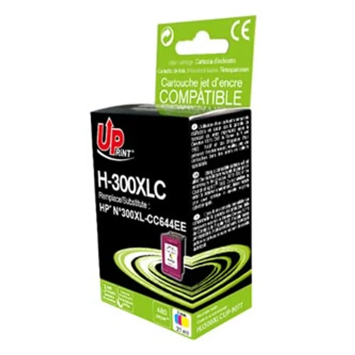 Główne zdjęcie produktu UPrint kompatibilní ink s CC644EE, HP 300XL, color, 19ml, H-300XL-CL, pro HP DeskJet D256