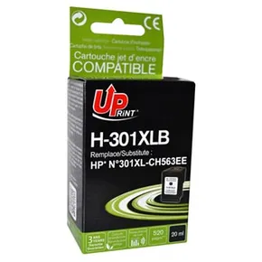 UPrint kompatybilny ink / tusz z CH563EE, HP 301XL, black, 520s, 20ml, H-301XLB, dla HP HP Deskjet 1000, 1050, 2050, 3000, 3050