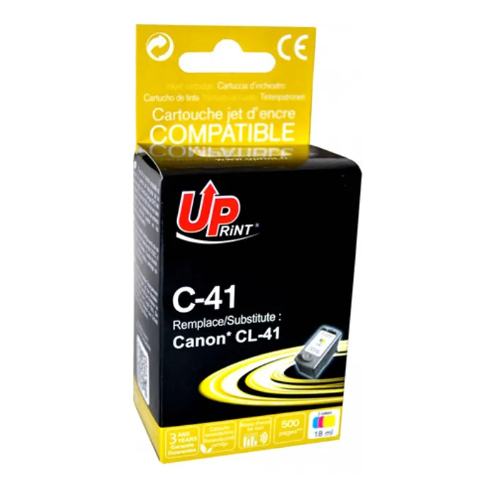 Główne zdjęcie produktu UPrint kompatibilní ink s CL41, color, 500str., 18ml, C-41CL, pro Canon iP1600, iP2200, i