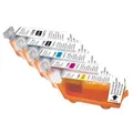 Następne zdjęcie produktu UPrint kompatybilny ink / tusz z CLI526, 2xblack/1xcyan/1xmagenta/1xyellow, C-525/526 PACK, z chipem, dla Canon Pixma MG5150, MG5