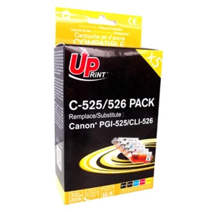 Główne zdjęcie produktu UPrint kompatibilní ink s CLI526, 2xblack/1xcyan/1xmagenta/1xyellow, C-525/526 PACK, s či