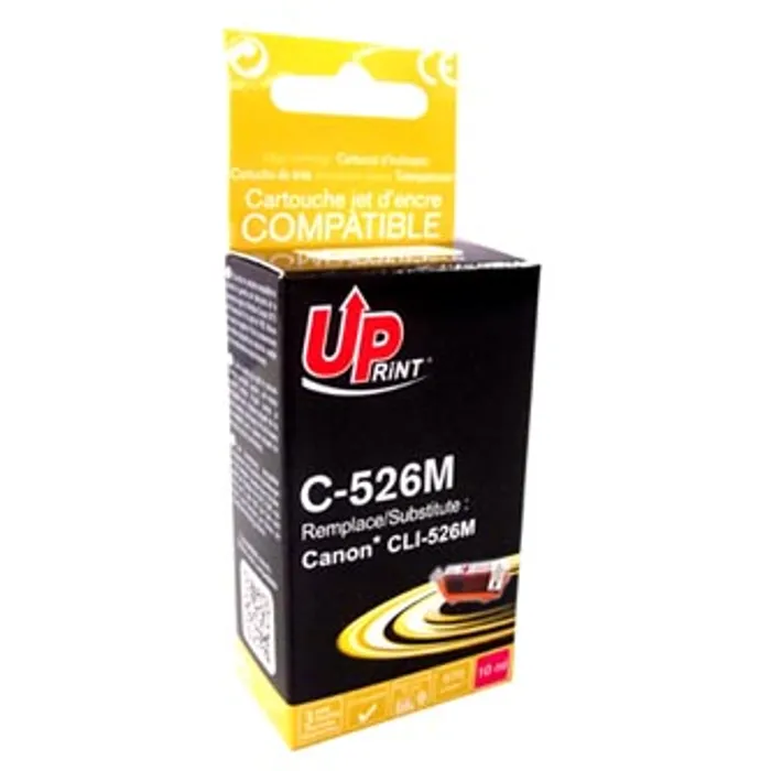 Główne zdjęcie produktu UPrint kompatibilní ink s CLI526M, magenta, 10ml, C-526M, s čipem, pro Canon Pixma MG515