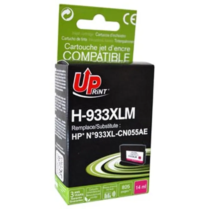 Główne zdjęcie produktu UPrint kompatibilní ink s CN055AE, HP 933XL, magenta, 825str., 14ml, H-933XL-M, pro HP Of