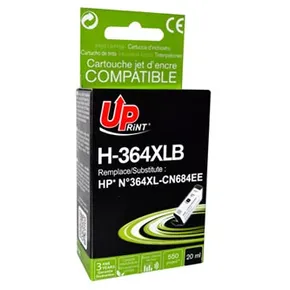 UPrint kompatybilny ink / tusz z CN684EE, HP 364XL, black, 20ml, H-364XLB, z chipem, dla HP Photosmart e-All-in-One, Premium, Plus