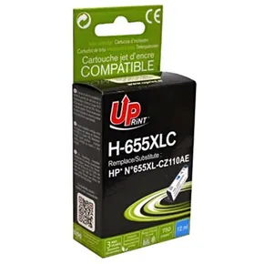 UPrint kompatybilny ink / tusz z CZ110AE, HP 655, cyan, 750s, 12ml, H-655XLC, dla HP Deskjet Ink Advantage 3525, 5525, 6525, 4615