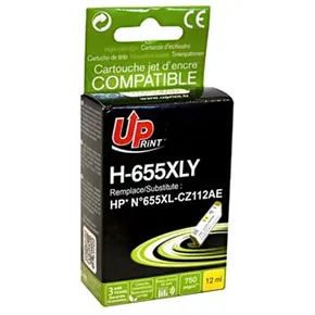 UPrint kompatybilny ink / tusz z CZ112AE, HP 655, yellow, 750s, 12ml, H-655XLY, dla HP Deskjet Ink Advantage 3525, 5525, 6525, 461