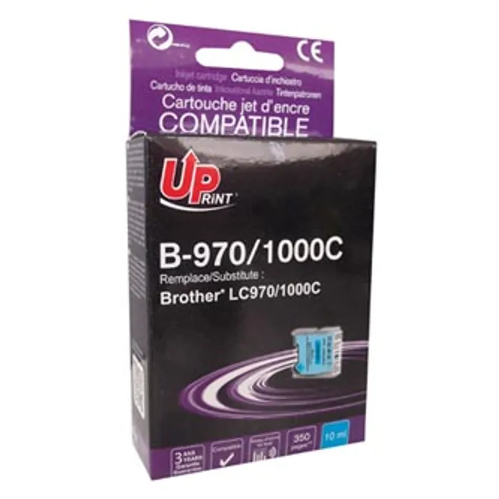 Główne zdjęcie produktu UPrint kompatibilní ink s LC-1000C, cyan, 10ml, B-970C, pro Brother DCP-330C, 540CN, 130C