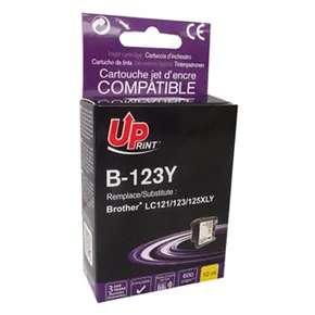 UPrint kompatybilny ink / tusz z LC-123Y, yellow, 600s, 10ml, B-123Y, dla Brother MFC-J4510 DW