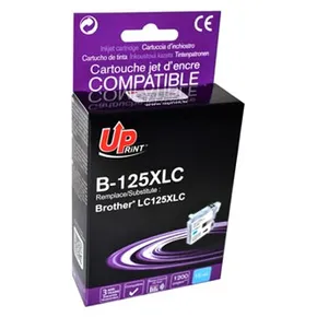 UPrint kompatybilny ink / tusz z LC-125XLC, cyan, 1200s, 15ml, B-125XLC, dla Brother MFC-J4510 DW
