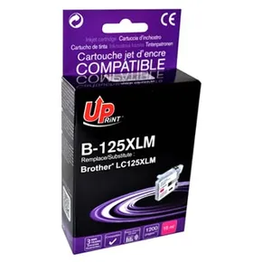 UPrint kompatybilny ink / tusz z LC-125XLM, magenta, 1200s, 15ml, B-125XLM, dla Brother MFC-J4510 DW