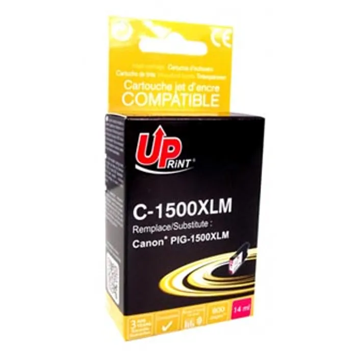 Główne zdjęcie produktu UPrint kompatibilní ink s PGI 1500XL, magenta, 800str., 14ml, C-1500XLM, high capacity, p