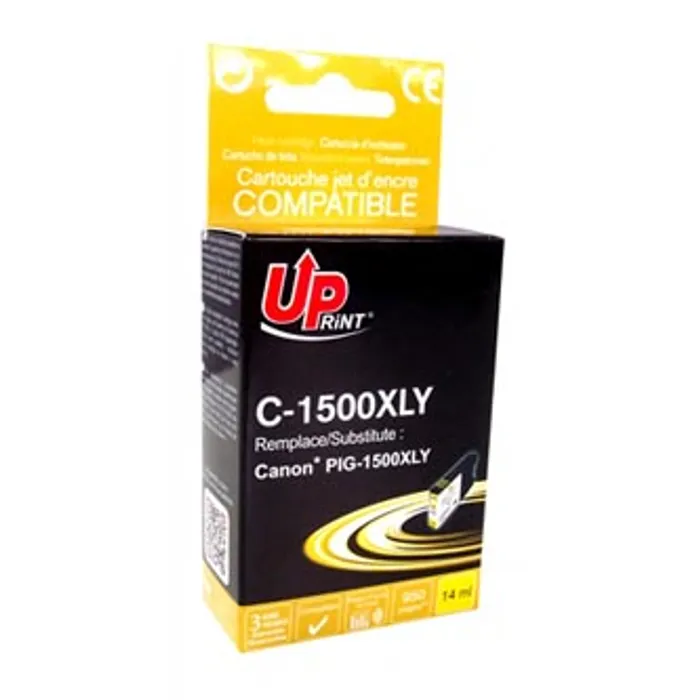 Główne zdjęcie produktu UPrint kompatibilní ink s PGI 1500XL, yellow, 950str., 14ml, C-1500XLY, high capacity, pr