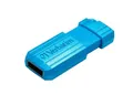 Pendrive "PinStripe", karibska zieleń, 32GB, USB 2.0, 10/4 MB/s, VERBATIM