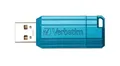 Pendrive "PinStripe", karibska zieleń, 32GB, USB 2.0, 10/4 MB/s, VERBATIM