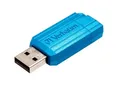 Pendrive "PinStripe", karibska zieleń, 32GB, USB 2.0, 10/4 MB/s, VERBATIM