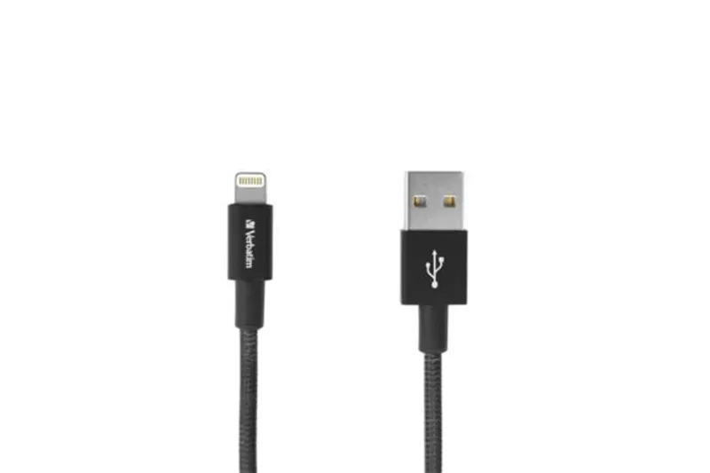 Główne zdjęcie produktu USB kabel, černá, lightning, 100 cm, VERBATIM