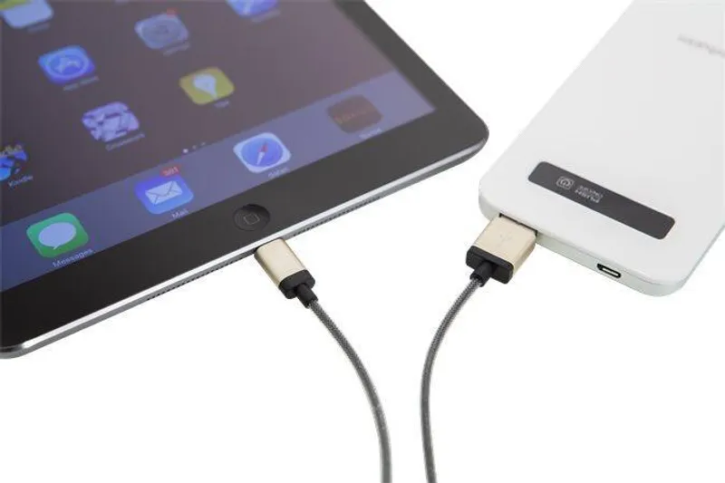 Główne zdjęcie produktu USB kabel, lightning, 30 cm, VERBATIM, zlatá