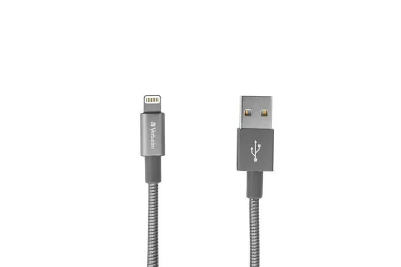 Główne zdjęcie produktu USB kabel, šedá, lightning, 100 cm, VERBATIM