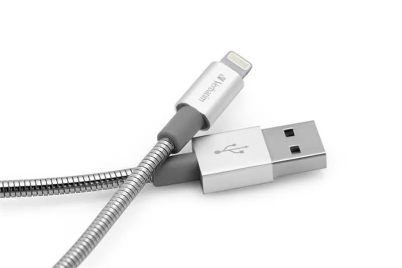 Główne zdjęcie produktu USB kabel, stříbrná, lightning, 100 cm, VERBATIM