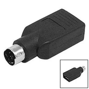 Redukcja USB, do myszy, PS/2 M-USB A (2.0) F, 0, czarna