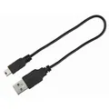 Obroża świetlna USB PŁASKA, zielona L-XL: 70 cm/18 mm