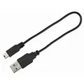 Obroża świetlna USB PŁASKA, zielona M-L: 50 cm/18 mm