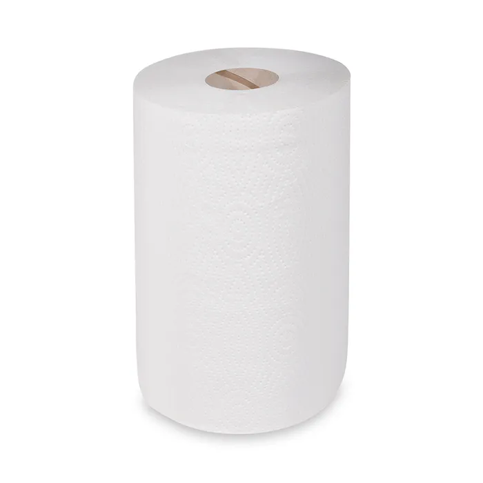Główne zdjęcie produktu Utěrka 2vrstvá s ražbou bílá 19cm x 50m (průměr 13,5 cm) [1 ks]