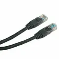 Patchcord UTP kat.5e RJ45 M-0,5m nieekranowany czarny oszczędny