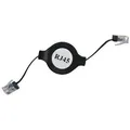Następne zdjęcie produktu Patchcord UTP kat.5e RJ45 M-1,2m nieekranowany z uzwojeniem czarny oszczędny