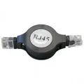 UTP patchcord, Cat.5e, RJ45 M-1.2m, nieekranowany, nawijany, czarny, Logo, LOGO bag