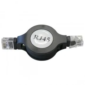 UTP patchcord, Cat.5e, RJ45 M-1.2m, nieekranowany, nawijany, czarny, Logo, LOGO bag