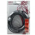 Następne zdjęcie produktu UTP patchcord, Cat.5e, RJ45 M-15m, nieekranowany, krzyżowy, szary, do połączenia 2 PC Logo, blistr
