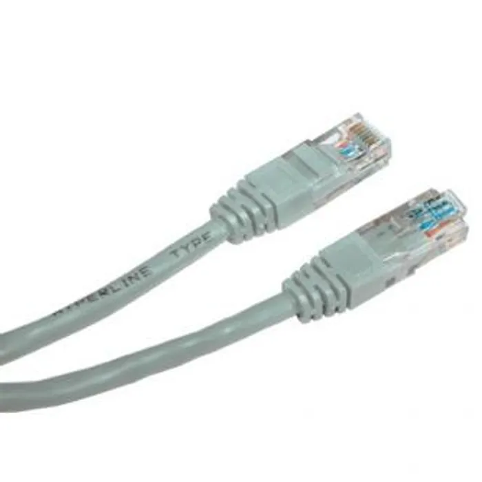 Główne zdjęcie produktu UTP patchcord, Cat.5e, RJ45 M-15m, nestíněný, šedý, Logo, blistr