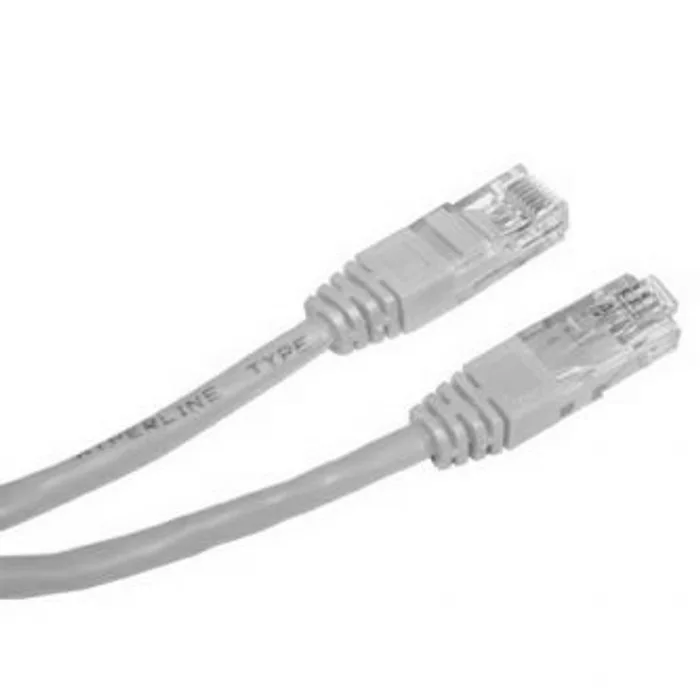 Główne zdjęcie produktu UTP patchcord, Cat.5e, RJ45 M-1m, nestíněný, šedý, Logo, LOGO bag