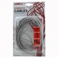 Następne zdjęcie produktu UTP patchcord, Cat.5e, RJ45 M-3m, nieekranowany, krzyżowy, szary, do połączenia 2 PC Logo, blistr