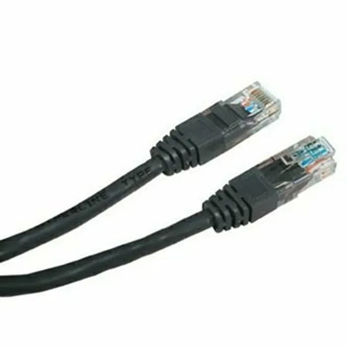 Główne zdjęcie produktu UTP patchcord, Cat.5e, RJ45 M-5m, nestíněný, černý, economy