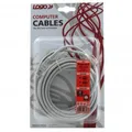 Następne zdjęcie produktu UTP patchcord, Cat.5e, RJ45 M-5m, nieekranowany, szary, Logo, blistr