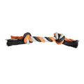 Następne zdjęcie produktu Bawełniany węzeł HipHop 2 knoty, kolor szaro-ciemny, pomarańczowy 25cm, 75g