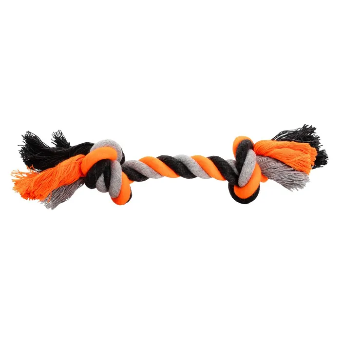 Główne zdjęcie produktu Uzel HipHop bavlněný 2 knoty, šedá - tm.šedá, oranžová 30cm, 140g