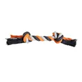 Następne zdjęcie produktu HipHopowy węzeł bawełniany 2 knoty, kolor szary - ciemnoszary, pomarańczowy 41cm, 460g